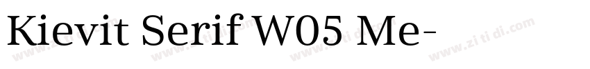 Kievit Serif W05 Me字体转换